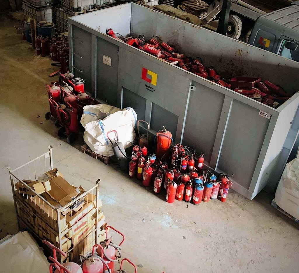 Fire extinguisher recycling Accept all fire extinguishers