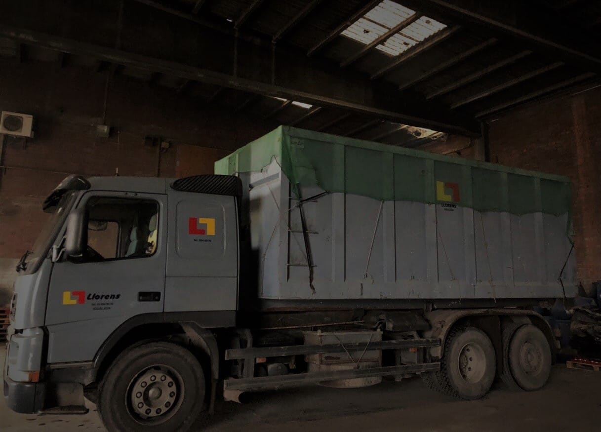Camions transport de residus